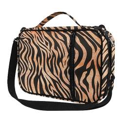 Wanyint Tiger Print Bible Bag for Women Ladies with Adjustable Straps Church Bible Cover Carrying Case Checkbook Scripture Protector Portable Outdoor Bible Shoulder Bag Pouch Bag von Wanyint