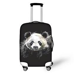 Wanyint Weiße Katze Print Stretch Gepäckabdeckung Protector Waschbar Reißverschluss Kofferabdeckung, panda, S von Wanyint