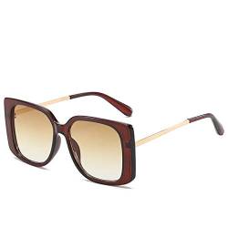 Wardini Shocking price Sonnenbrille mit UV-Schutz Europäische und amerikanische Mode-Sonnenbrille Kastengläser Art und Weise wilde weibliche UV400 (Color : C) von Wardini