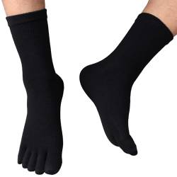 39-43 Zehensocken Wollmix 28% Midi Alltag Business Herrensocken Wärmeisolierend Fünf Finger Winterstrümpfe für Männer von Warm-Han