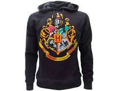 Warner Bros Harry Potter – Hogwarts Wappen – Original Kapuzenpullover, Siebdruck-Vierfarbendruck, S von Warner Bros