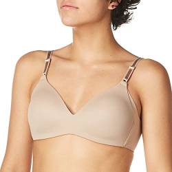 Warner's Damen Blissful Benefits NO Side Effects Smoothing Wirefree Bra T-Shirt-BH, Mandel geröstet, 75B von Warner's