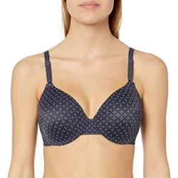 Warner's Damen Dies ist kein Bra Gepolsterter Bügel-T-Shirt 1593 BH, Blickdicht, Gunmetal Grey Geo-Print, 75C von Warner's