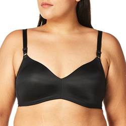 Warner's Damen No Side Effects Wire-Free Contour with Mesh Wing BH, Reichhaltiges Schwarz, 80C von Warner's