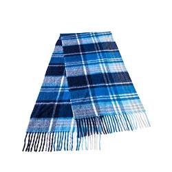 Warwick & Vance Damen/Herren Wollschal, 100 % Wolle, super weich, 30 cm x 180 cm, Admiral Tartan, M von Warwick & Vance