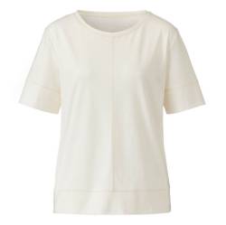 T-Shirt mit Ziernähten aus reiner Bio-Baumwolle, naturweiß von Waschbär