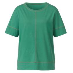 T-Shirt mit Ziernähten aus reiner Bio-Baumwolle, thymian von Waschbär