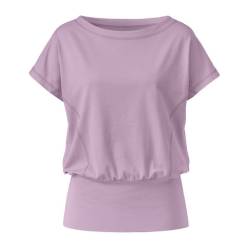 T-Shirt mit breitem Saum aus Bio-Baumwolle, hortensie von Waschbär