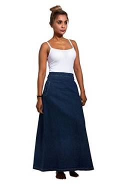 Lottie Langer Jeansrock - Dark wash Maxi-Rock Damen Mode EU 36-50 LOTTIEDW, Blau, EU 44 von Wash Clothing Company