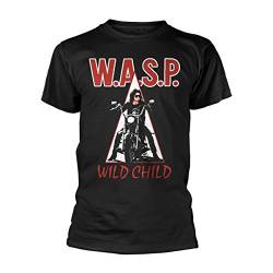 W.A.S.P. Wild Child Männer T-Shirt schwarz M 100% Baumwolle Band-Merch, Bands von Wasp