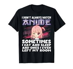 Anime Merch Japanese Watch Anime Girl Graphic Manga T-Shirt von Watch Anime Merch Japan Kawaii Manga Otaku