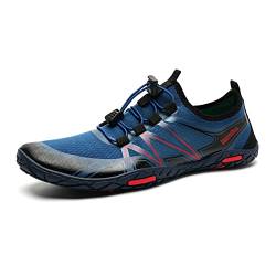 Herren Damen Badeschuhe Strandschuhe Wasserschuhe Schwimmschuhe Aquaschuhe Sommer Surfschuhe Barfußschuhe Schnelltrocknend(Blaues Pulver,45 EU) von WateLves