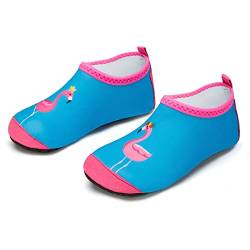 Kinder Badeschuhe Wasserschuhe Strandschuhe Mädchen Junge Schwimmschuhe Barfußschuhe rutschfeste Surfschuhe Sportschuhe Kleinkind Schwimmbad(hln.Blue,22/23 EU) von WateLves