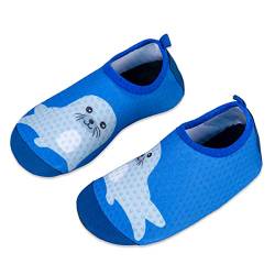 Kinder Badeschuhe Wasserschuhe Strandschuhe Mädchen Junge Schwimmschuhe Barfußschuhe rutschfeste Surfschuhe Sportschuhe Kleinkind Schwimmbad(xhb,26/27 EU) von WateLves