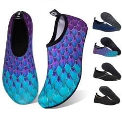 WateLves Unisex Badeschuhe Strandschuhe für Wassersport Beach Pool Surfen Yoga (yl.Blaugrün, Gr.- 33/34 EU (Asian: 34/35) von WateLves