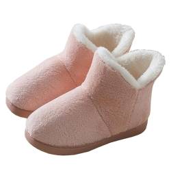Watwass Hausschuhe Damen Indoor Outdoor Warme Pantoffeln Stiefel Plüsch Futter Heimschuhe Herren Flaumig von Watwass