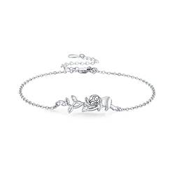 Waysles Faultier Armband 925 Sterling Silber Faultier hält Baum Armband Verstellbar süßes Tier Armband Faultier Schmuck Geschenk für Frauen Mädchen Kinder von Waysles