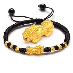 Feng Shui Wealth Bracelet,beaded bracelets,crystal bracelet Pixiu Dragon Red String Bracelet Chinese Zodiac Animal Bracelet Red Lucky Bracelet Handmade Buddhist Bracelet Good Luck Amulet Adjustable ( von WchsTUmpxN