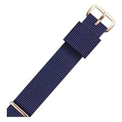 Universal-Armband, 12–22 mm, Nato-Militärsport-Nylon-Uhrenarmband, Handschlaufe, Herren, Nationalflagge, Streifendruck, Schweißabsortierung, Uhrenarmbänder ( Color : Type 10 Rosegold Clasp , Size : 16 von WchsTUmpxN