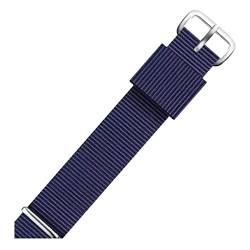 Universal-Armband, 12–22 mm, Nato-Militärsport-Nylon-Uhrenarmband, Handschlaufe, Herren, Nationalflagge, Streifendruck, Schweißabsortierung, Uhrenarmbänder ( Color : Type 10 Silvery Clasp , Size : 16m von WchsTUmpxN