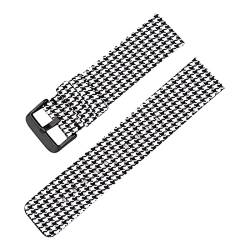 Universelles Armband, 12–22 mm, for Herren und Damen, in Bonbonfarben, gewebtes Nylon-Leinwand-Uhrenarmband, Ersatz, elegantes Schweißabsort-Armband ( Color : Type 1 black Clasp , Size : 12mm ) von WchsTUmpxN