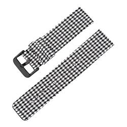 Universelles Armband, 12–22 mm, for Herren und Damen, in Bonbonfarben, gewebtes Nylon-Leinwand-Uhrenarmband, Ersatz, elegantes Schweißabsort-Armband ( Color : Type 1 black Clasp , Size : 14mm ) von WchsTUmpxN