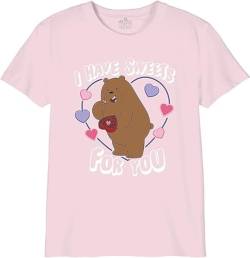 We Bare Bears Mädchen Giwebarts001 T-Shirt, Hellrosa, 12 Jahre von We Bare Bears