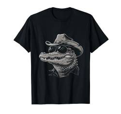 Alligator Cowboyhut Gator Krokodil Reptilienliebhaber lustig T-Shirt von We Love Alligators - Gator Co.