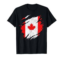 Kanada Kanadische Flagge Vintage T-Shirt von We Love Canada