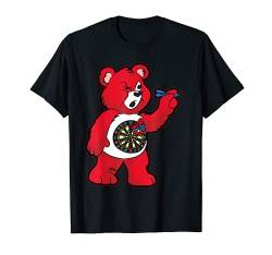 Teddy mit Dartpfeil, 180 Darts, Geschenk – Darts Humor T-Shirt von WeBo And Dragons
