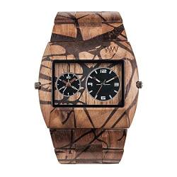 WEWOOD Herren Analog Quarz Smart Watch Armbanduhr mit Holz Armband WW40005 von WeWOOD