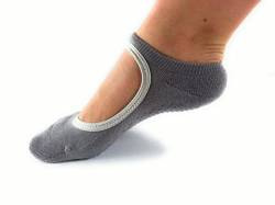WeWee 2 Paar Bequeme Damen Socken Anti-rutsch ideal für Fitness, Yoga, Pilates, Einheitsgröße, passend für Größe 37-41 (Grau+Grau) von WeWee