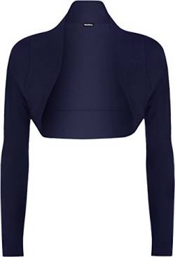 WearAll - Damen Bolero Langarm Top - Blau - 36-38 von WearAll