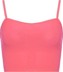 WearAll - Damen Camisole Träger Crop Bralet Vest Top - Neon Rosa - 36-38 von WearAll