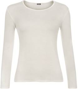 WearAll Damen Langarm T-Shirt Top Damen Größe 36-40, Cremefarben, XX-Large Plus von WearAll