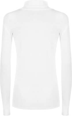 WearAll Damen-Rollkragenpullover, langärmelig, dehnbar, einfarbig, Größe 36 bis 42 Gr. 50 DE/52 DE XXX-Large , Weiß. von WearAll