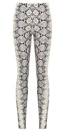 WearAll - Damen Schlange Tier Druck Strecke Leggings Damen Hoch Tailliert Jeggings Hose - Schlange - 36-38 von WearAll