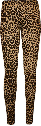 WearAll - Damen Tier Tribal Totenkopf Druck Lang Leggings Hosen - Leopard - 36-38 von WearAll