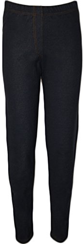 WearAll - Damen Übergröße Jeggings Voller Länge Knöchel Elastisch Leggings - Blau Denim - 42 von WearAll