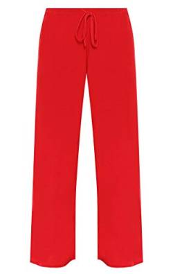 WearAll - Damen Übergröße Palazzo Hose - Rot - 54 bis 56 von WearAll