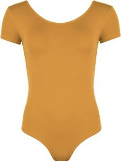 WearAll - Damen elastischer Body Top - Senf - 40-42 von WearAll