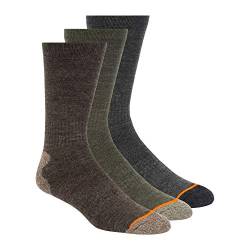 Herren Socken 3er-Pack, wetterfest, Dunkelbraun, Gr. 38-47 von Weatherproof