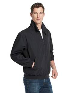 Weatherproof Original Herren Golfjacke (Herren Windbreaker) klassische leichte Herrenjacke, schwarz, XL von Weatherproof