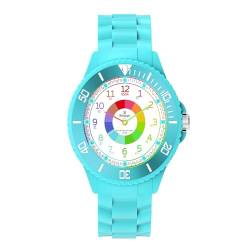 Armbanduhr für Kinder Mädchen,Kinderuhr für Jungen und Mädchen, Lern Kinderuhr,Armbanduhr für Kinder Jungen und Mädchen,3ATM wasserdichte Analog Quarzuhr,Erlernen der Uhrzeit, 1080p Full HD von Weayege