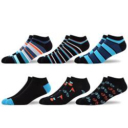 WeciBor Bambus-Sneakersocken Atmungsaktiv gegen Schweißfüße Super Weich Unisex Socken 6 Paar, Größe 43-46 von WeciBor