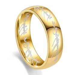 WeddHuis 1 Pcs Schmuck Herr der Ringe Ring aus Wolfram Edle Ringe für Männer und Frauen(62mm) von WeddHuis