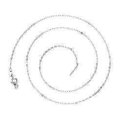 WeddHuis Hochwertige Halskette Damen Silber 925 45cm Silberkette Damen 925 ohne Anhänger - Kette Silber 1.5mm - Halskette Silber von WeddHuis
