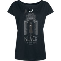 Wednesday Black Is My Happy Colour Damen Loose-Shirt schwarz von Wednesday