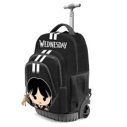Wednesday Cute-Fan GTS Trolley-Rucksack, Grau, 32 x 47 cm, Kapazität 39 L von Wednesday