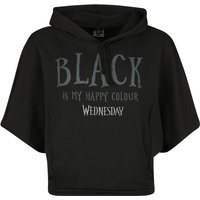 Wednesday - Gothic Kapuzenpullover - Black Is My Happy Colour - L bis XXL - für Damen - Größe XL - schwarz  - Lizenzierter Fanartikel von Wednesday
